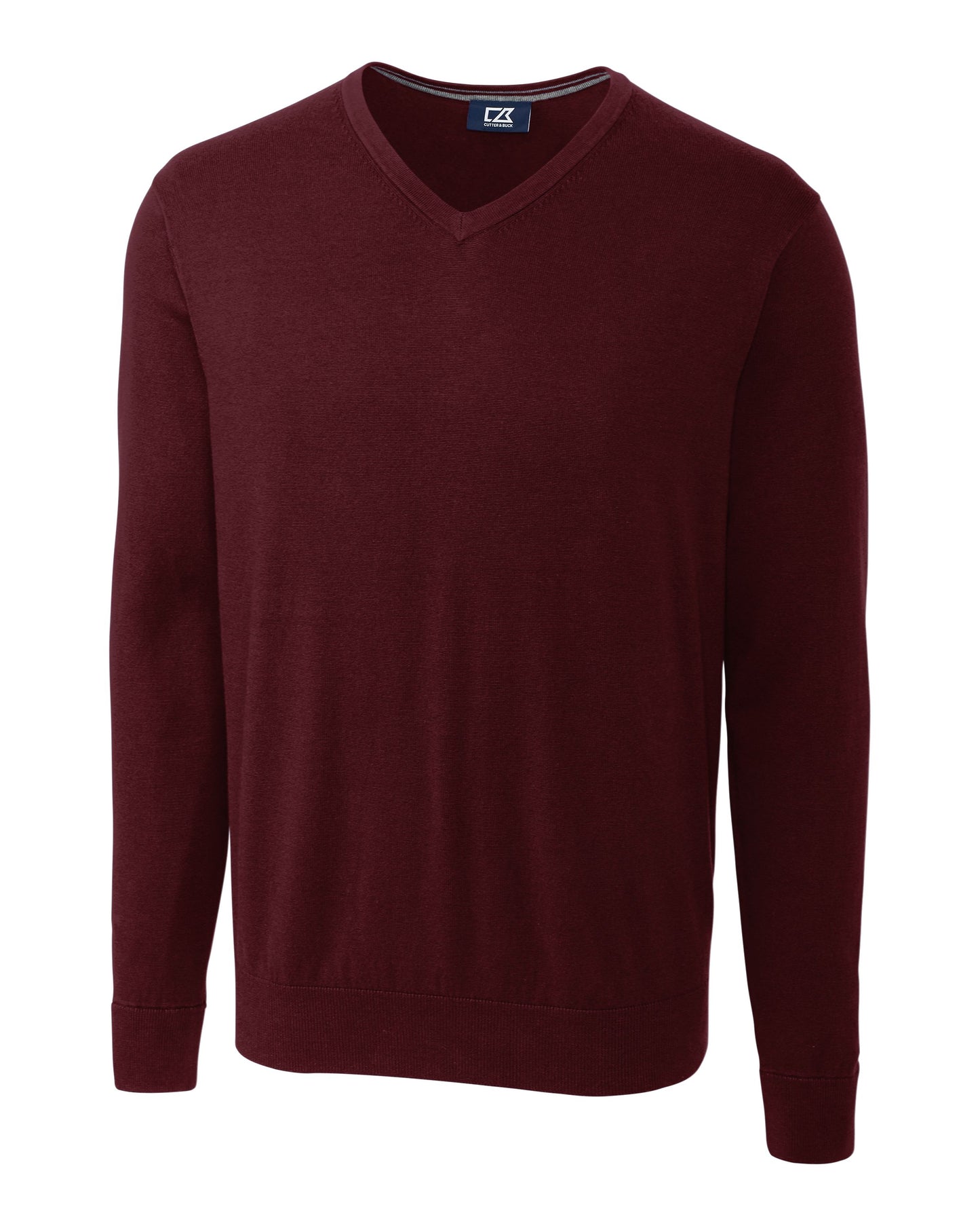 Cutter & Buck Lakemont Tri-Blend V-Neck Pullover Sweater Bordeaux