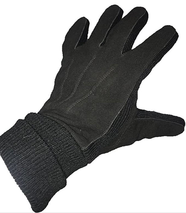 Deersuede Leather Gloves Fleece Lined 3M