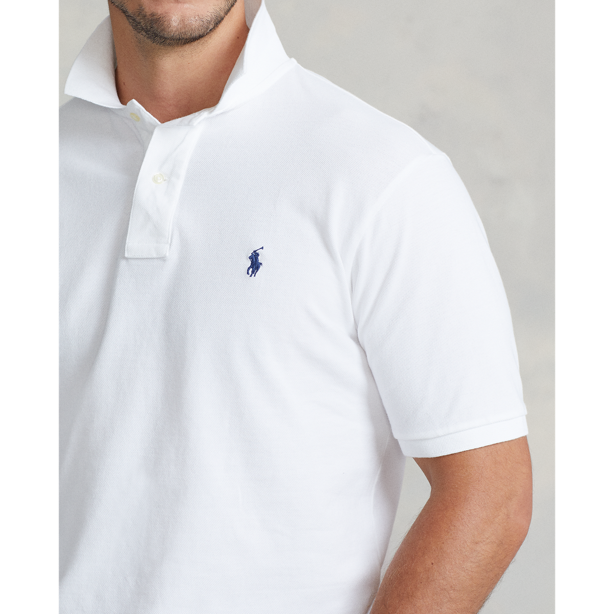 Polo Ralph Lauren Big & Tall Classic Fit Solid Cotton Mesh Polo